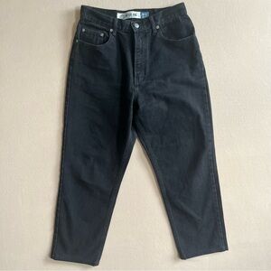 Vintage 90's GAP Black Jeans Women's Classic Fit Black wash in 12 Ankle Made USA